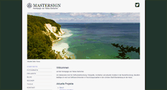 Desktop Screenshot of mastersign.de