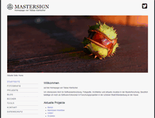 Tablet Screenshot of mastersign.de